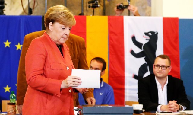 angela merkel-german chancellor-win 2017